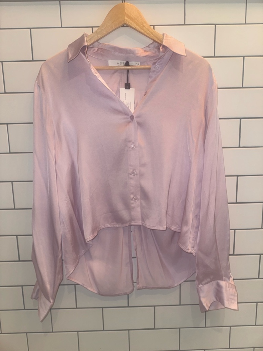 ASTR the Label Bradford Top (Lavender,‎ Size Small) NEW WITH TAGS